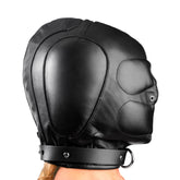 Padded Leather Hood - Medium-Large
